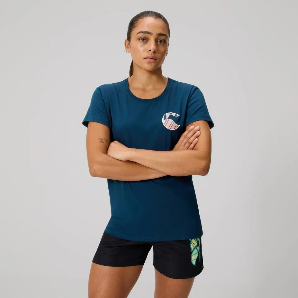 WOMENS UGLIES LOGO T-SHIRT MOONLIT OCEAN