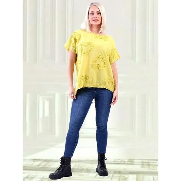 Heart Tee Yellow