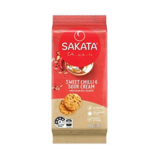 SAKATA WHOLEGRAIN SWEET CHILLI & SOUR CREAM 90G