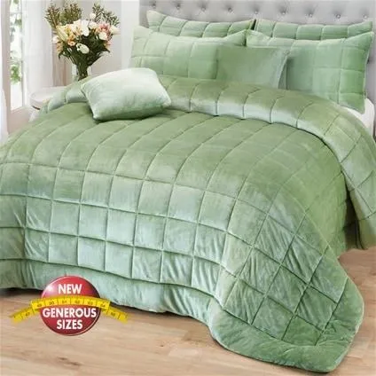 Deluxe Faux Mink Quilt Set