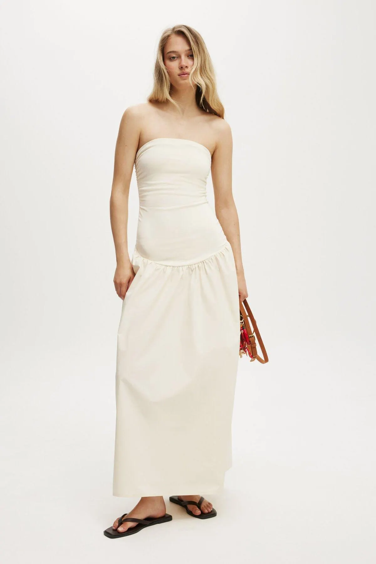 Romee Shirred Side Maxi Dress