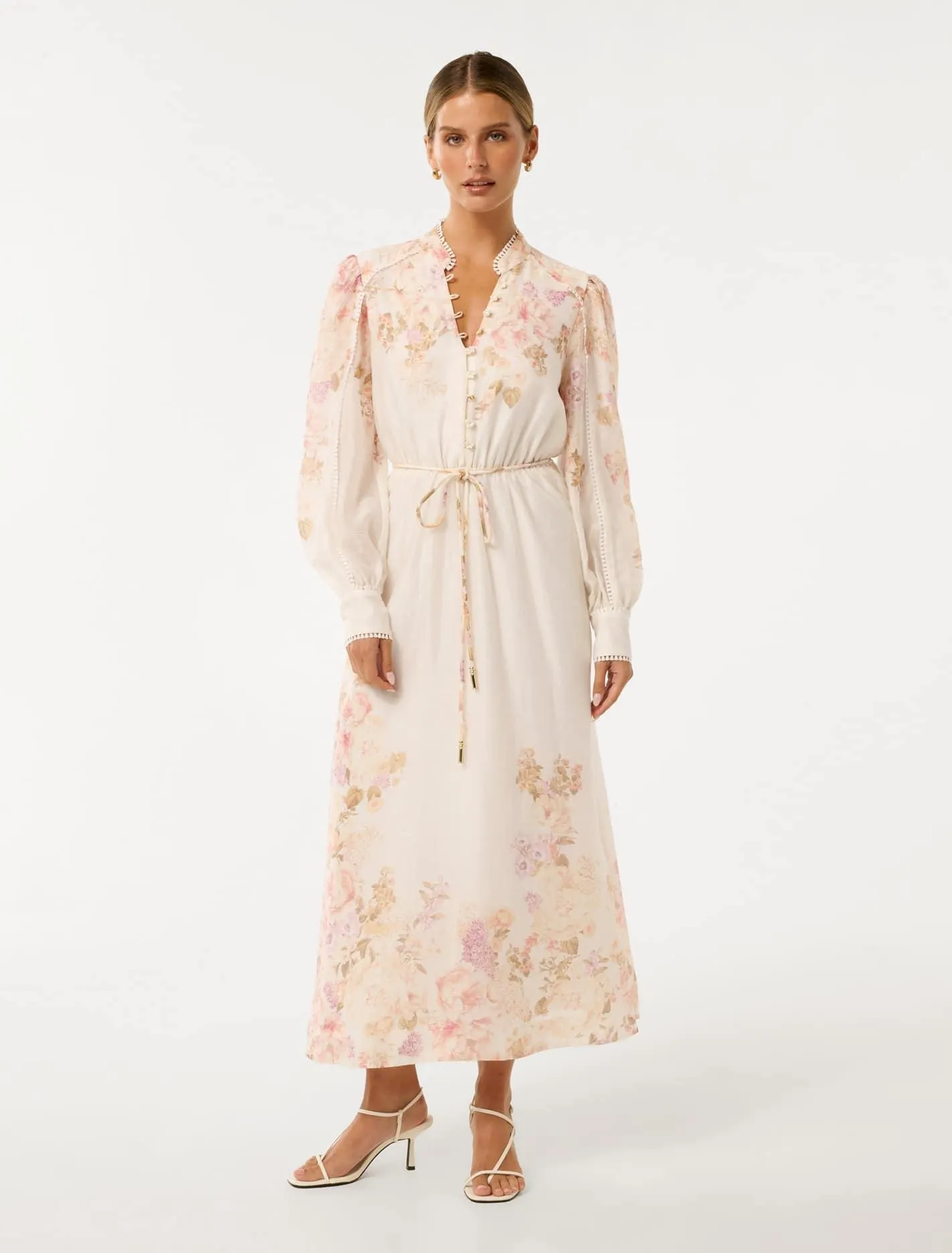 Primrose Petite Trim Detail Midi Dress