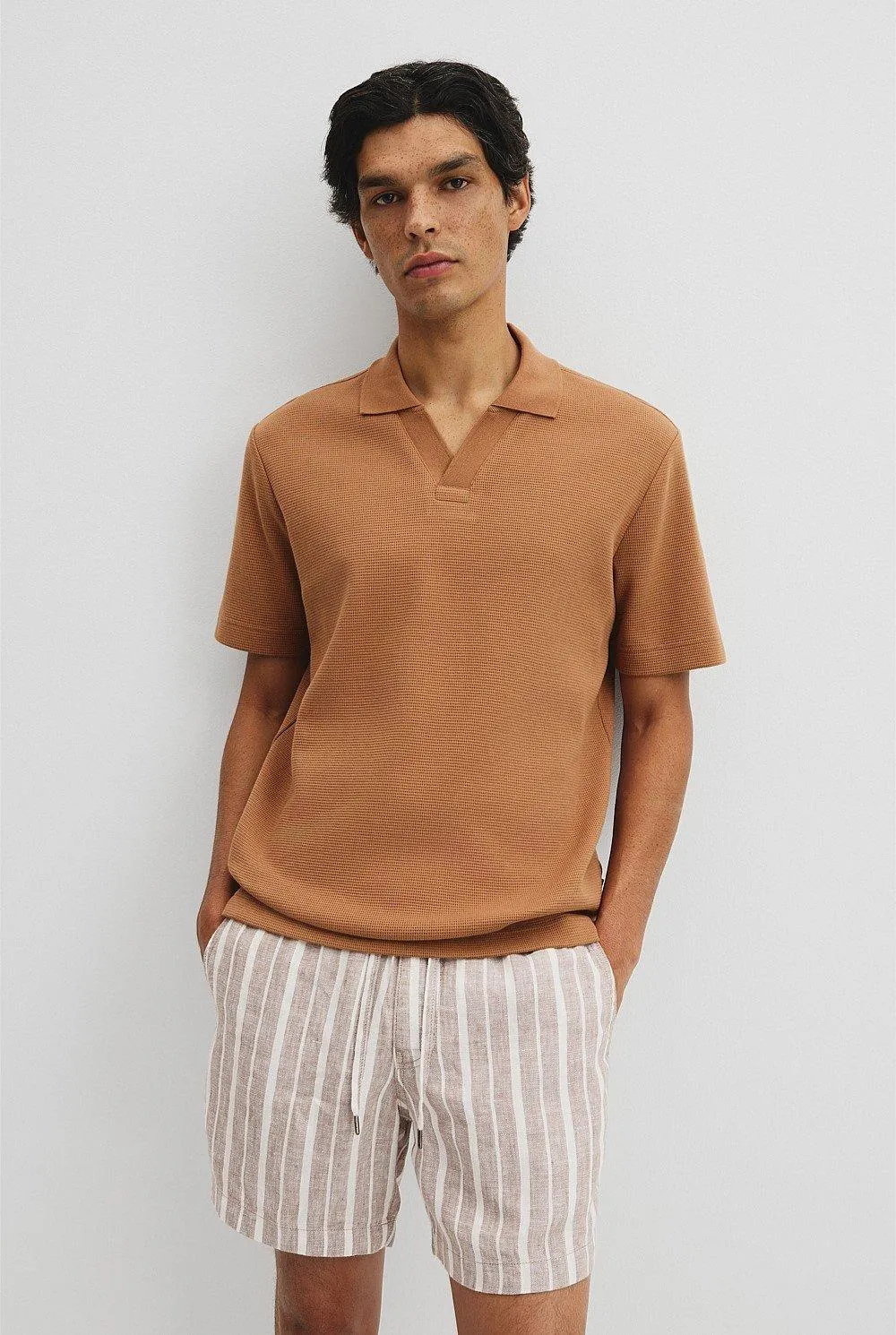 Australian Cotton Waffle Polo