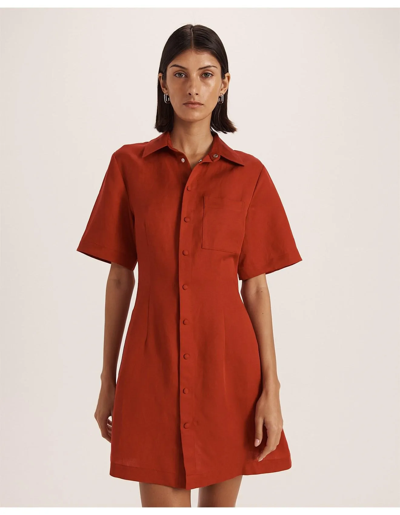 REMY BUTTON FRONT MINI DRESS