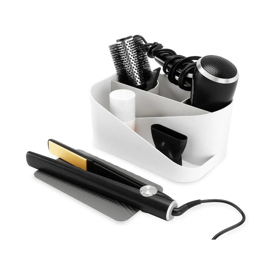 Umbra Glam Hair Tool Organiser White/Charcoal