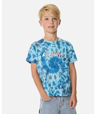 RIP CURL - AOTS TIE DYE TEE DARK BLUE