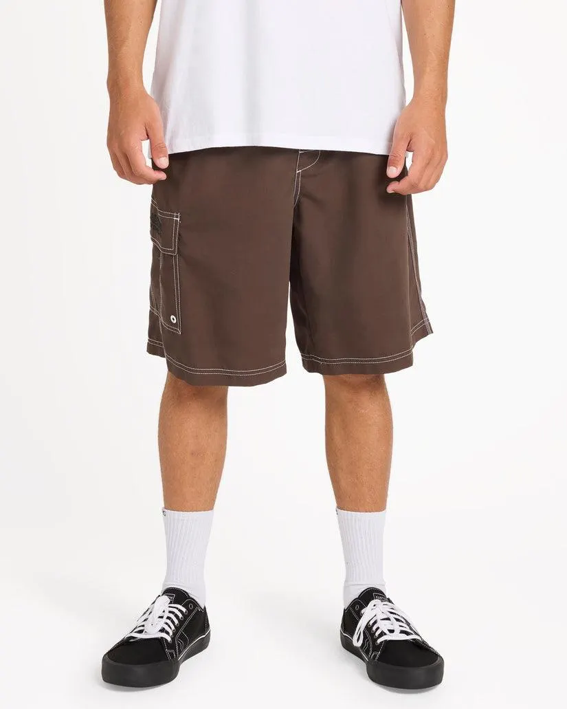 MENS THROW ON 21" BOARDSHORTS
