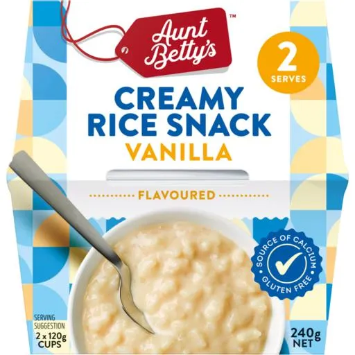 Aunt Betty's Creamy Rice Vanilla 2 Pack