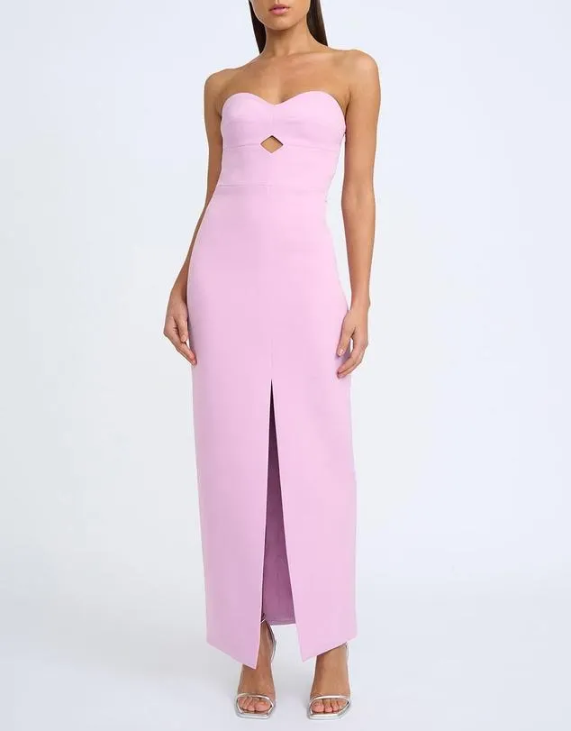 Diamond Strapless Split Dress