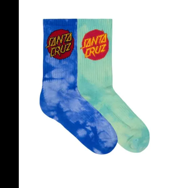 Santa Cruz Dye Crew Socks 2 Pack