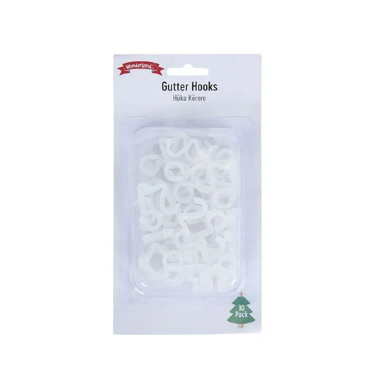 Wonderland Gutter Hooks 30 Pack