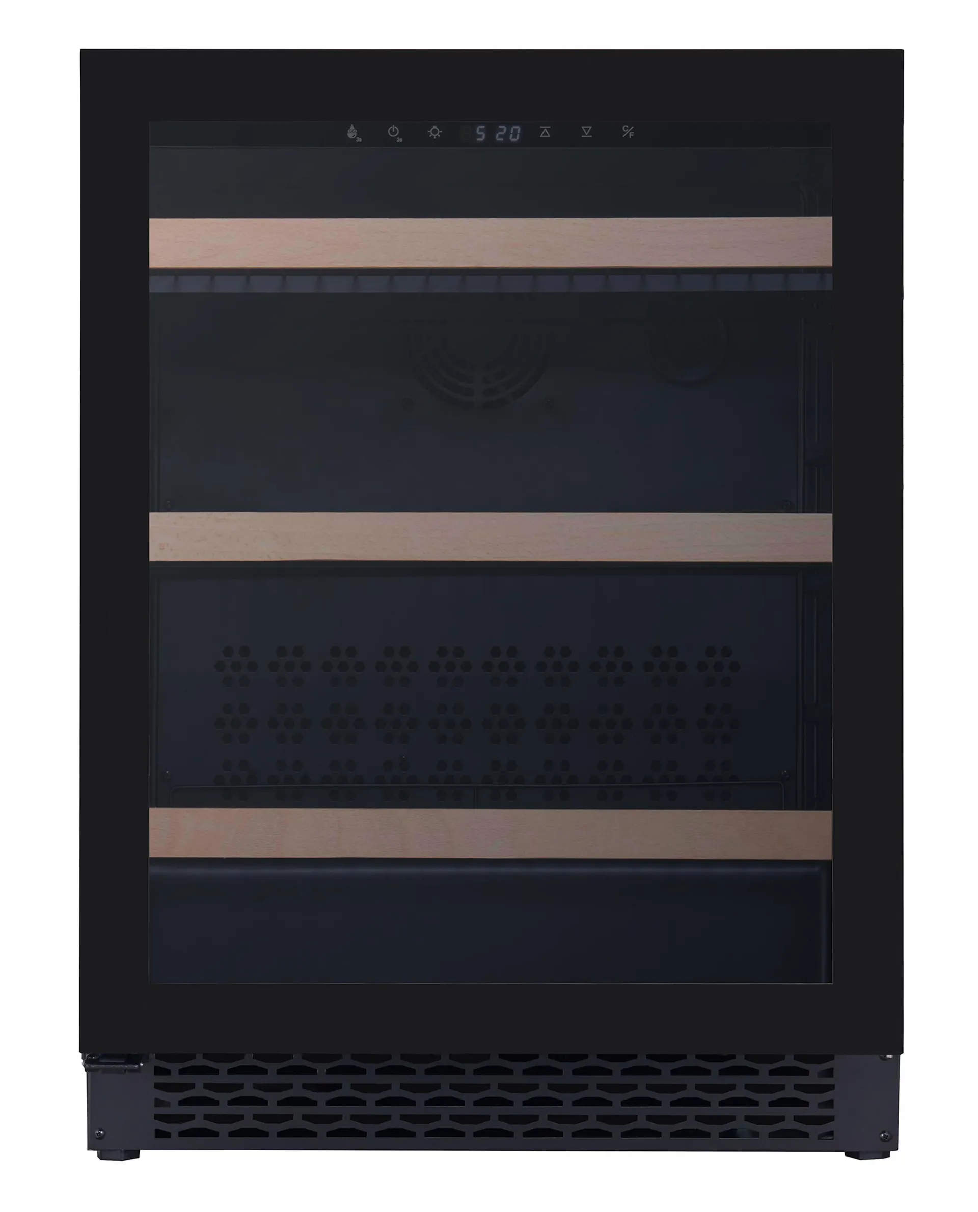 BV60BL Award 135L Undercounter Beverage Refrigerator – Black Glass Door