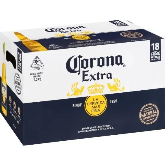 Corona Extra Bottles 18x355ml