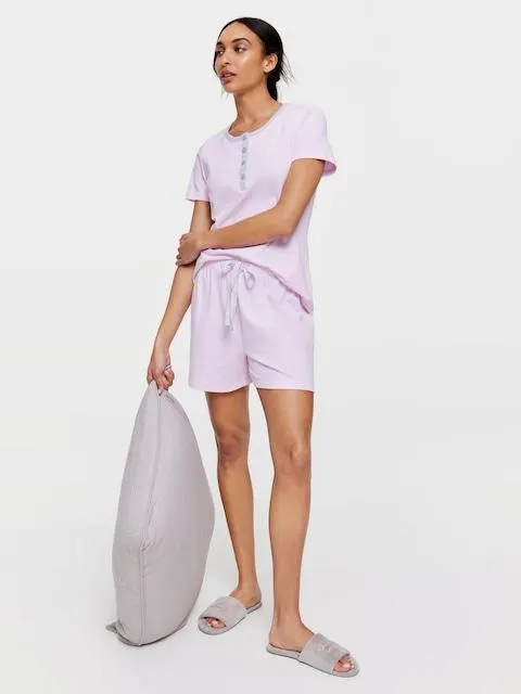 Solid Pink Long Short