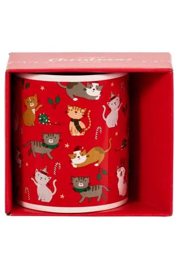 Boxed Mug Christmas Cats