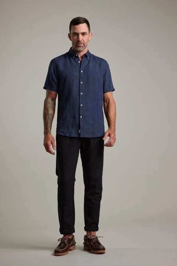 Gentry Striped Linen Shirt
