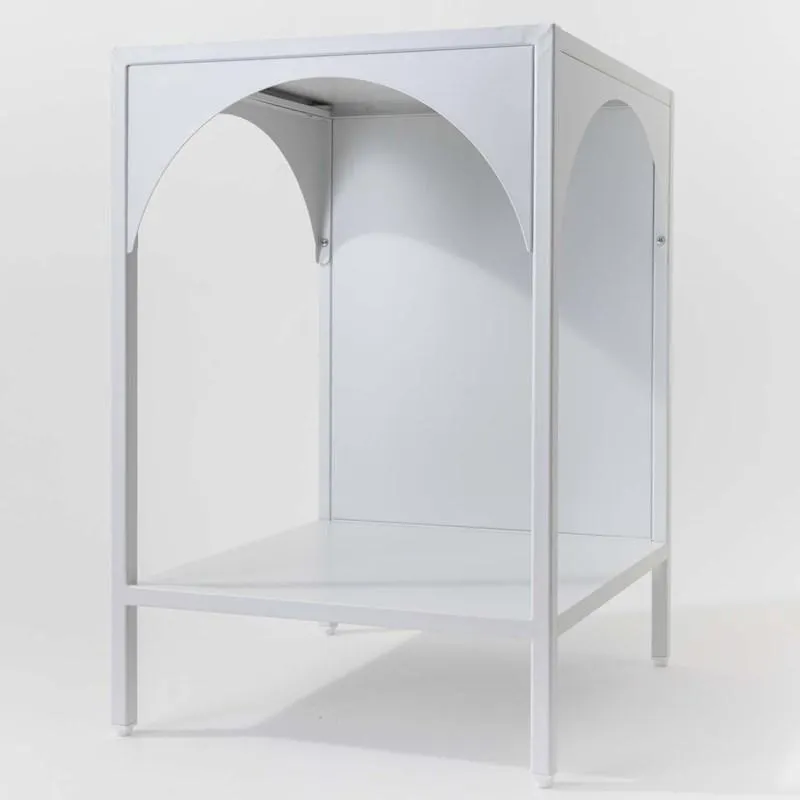 Urban Trends Neville Shelf White 2 Tier