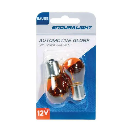 ENDURALIGHT Automotive Globes - Amber Indicator 12V, 21W, BAU15S