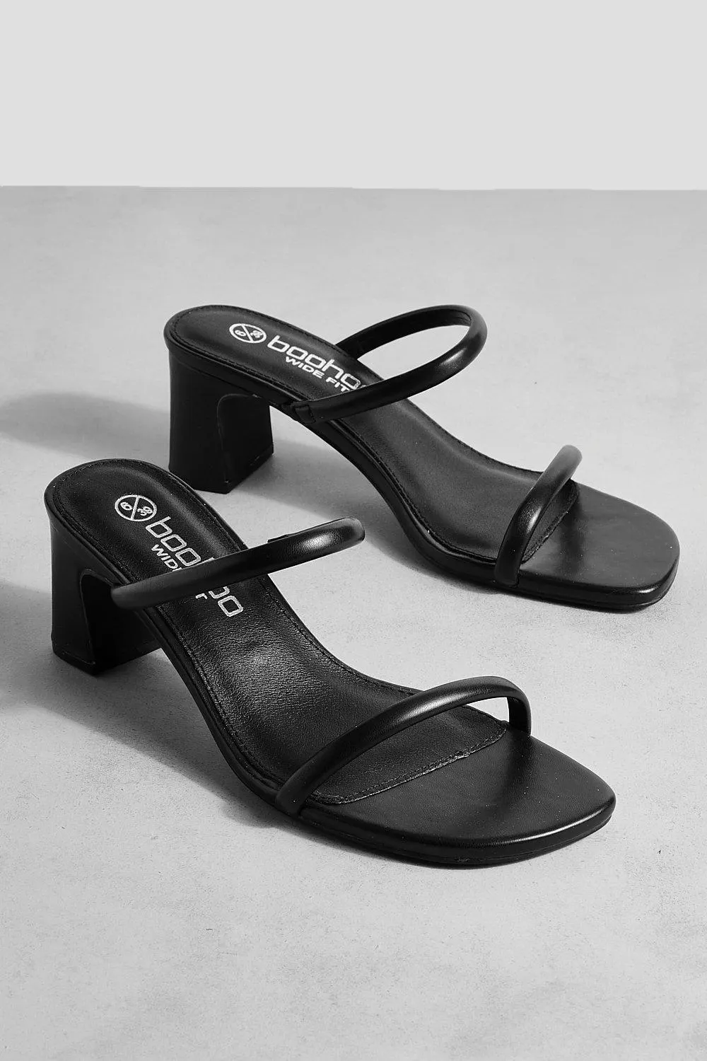 Wide Fit Double Strap Mule