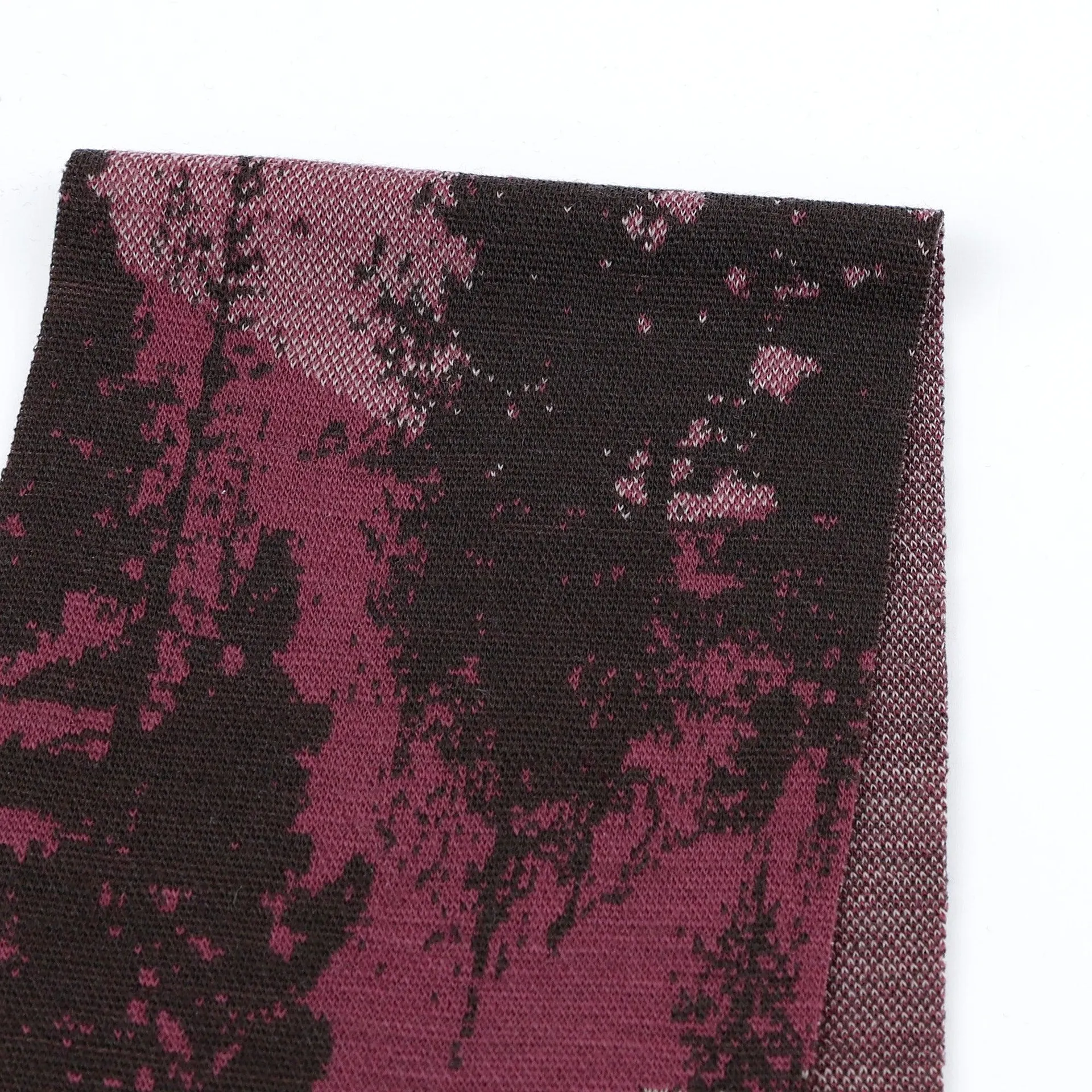 Alpine Trees Merino Jacquard - Muddy Pink