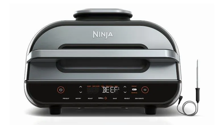 Ninja Foodi Smart XL 5.7L Grill & Air Fryer - Black/Stainless Steel (AG551)