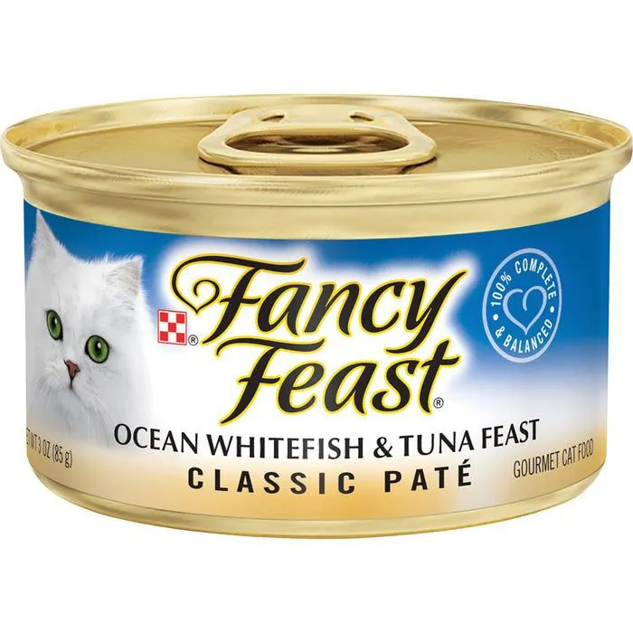 Fancy Feast Classic Ocean Whitefish & Tuna Feast Cat Food 85g