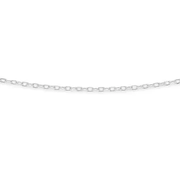 Sterling Silver 50cm Diamond Cut Round Cable Chain