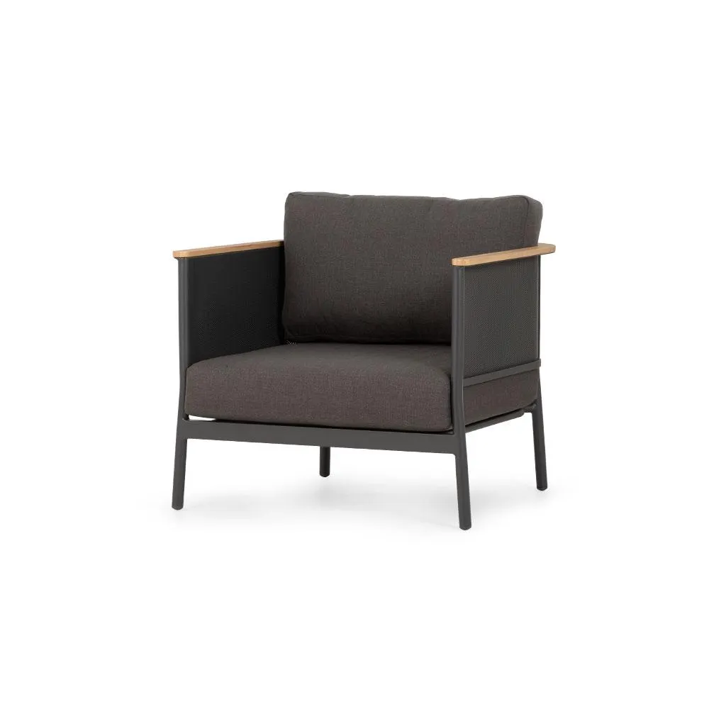 Tropea Outdoor 1 Seater, Gunmetal