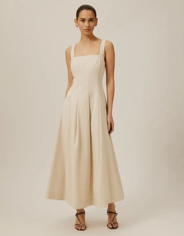 Lulu Square Neck Midi Dress