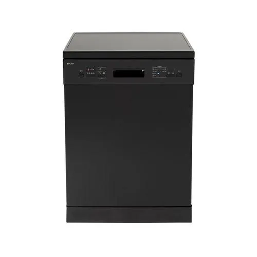 Euro 60cm Black 14 Place Freestanding Dishwasher WELS 4.5 Star 12.5L/W