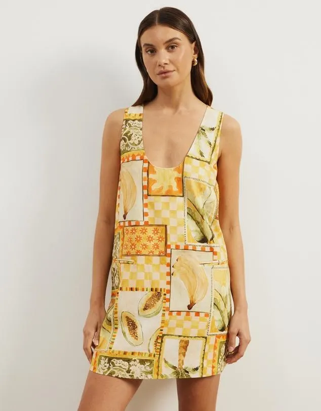 Luna Linen Blend Mini Dress