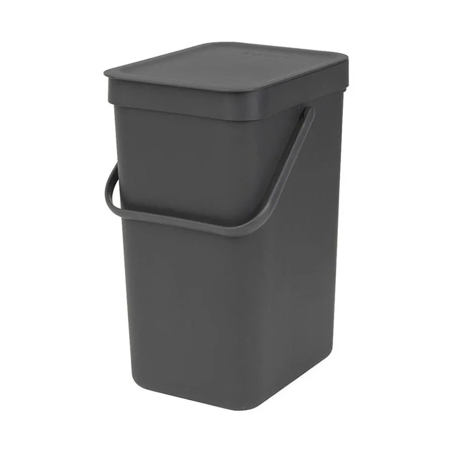Brabantia Sort & Go Waste Bin (12L) Grey