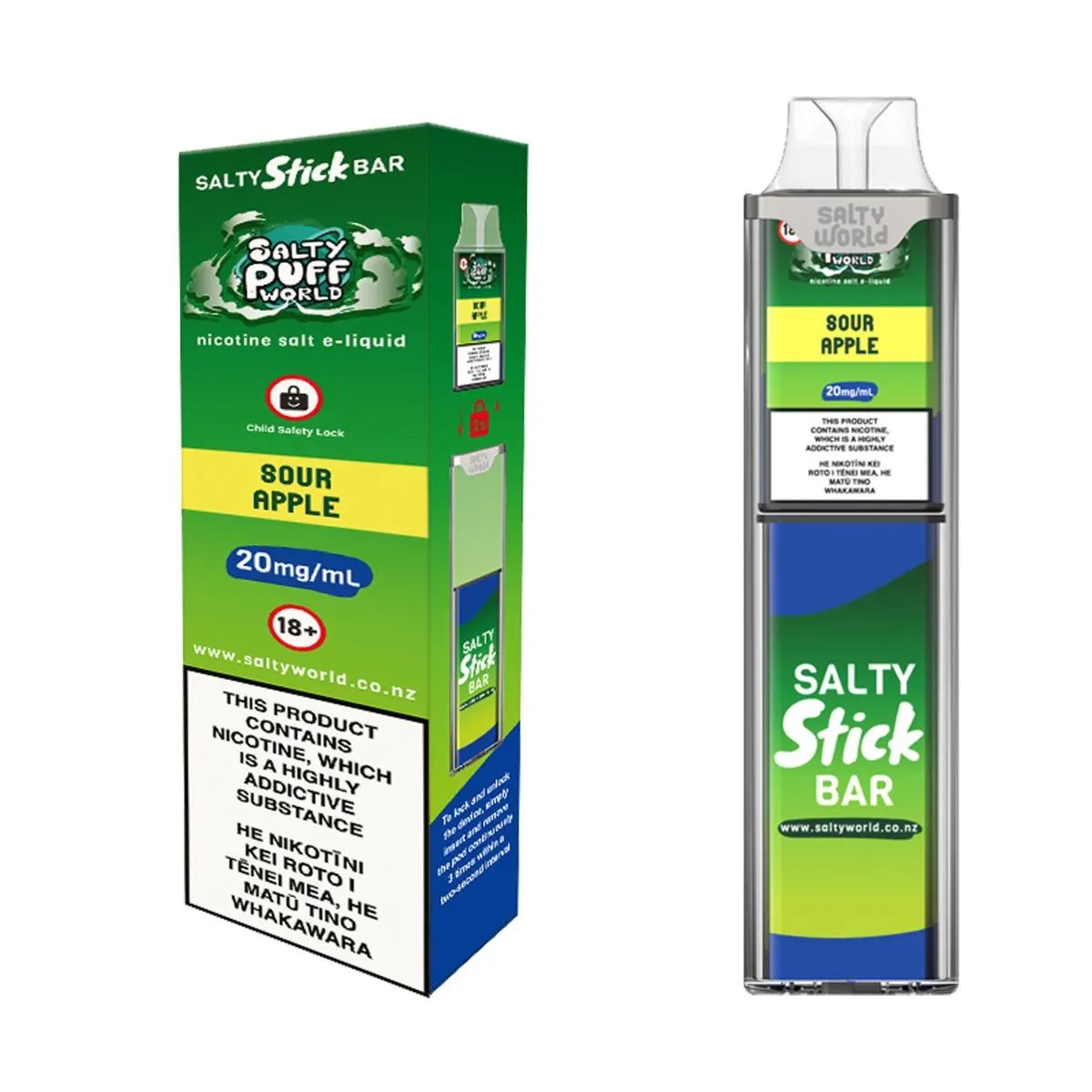 Salty Stick Bar Sour Apple Disposable Vape