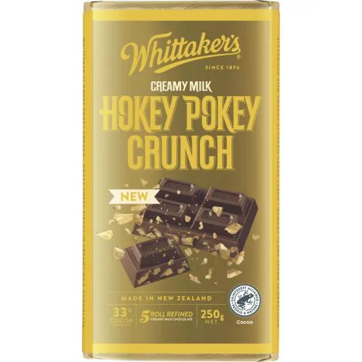 Whittaker's Chocolate Block Hokey Pokey Crunch 250g