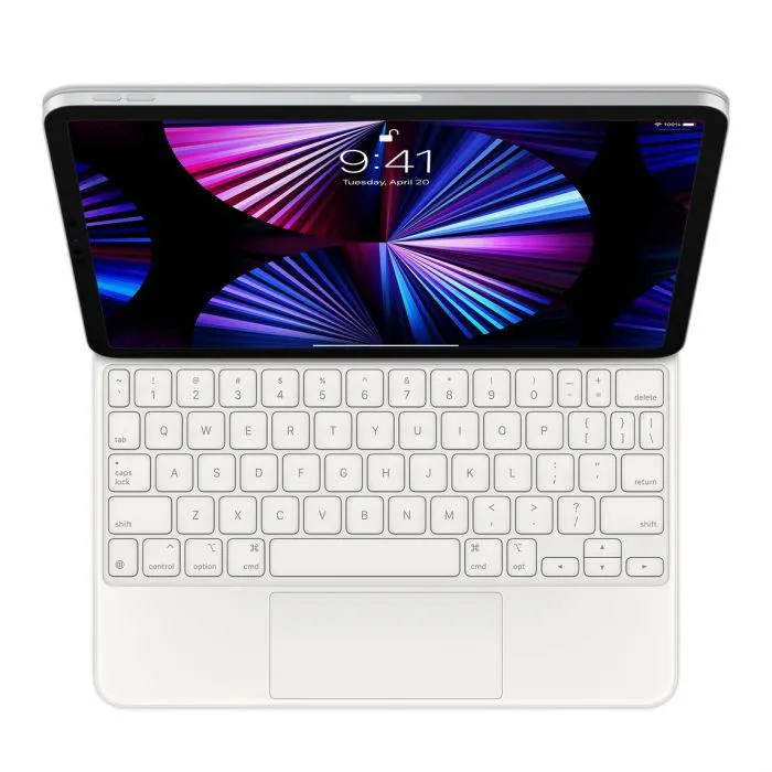 Apple Magic Keyboard for iPad Pro 11-inch (3rd generation) and iPad Air (4th generation) - US English - White