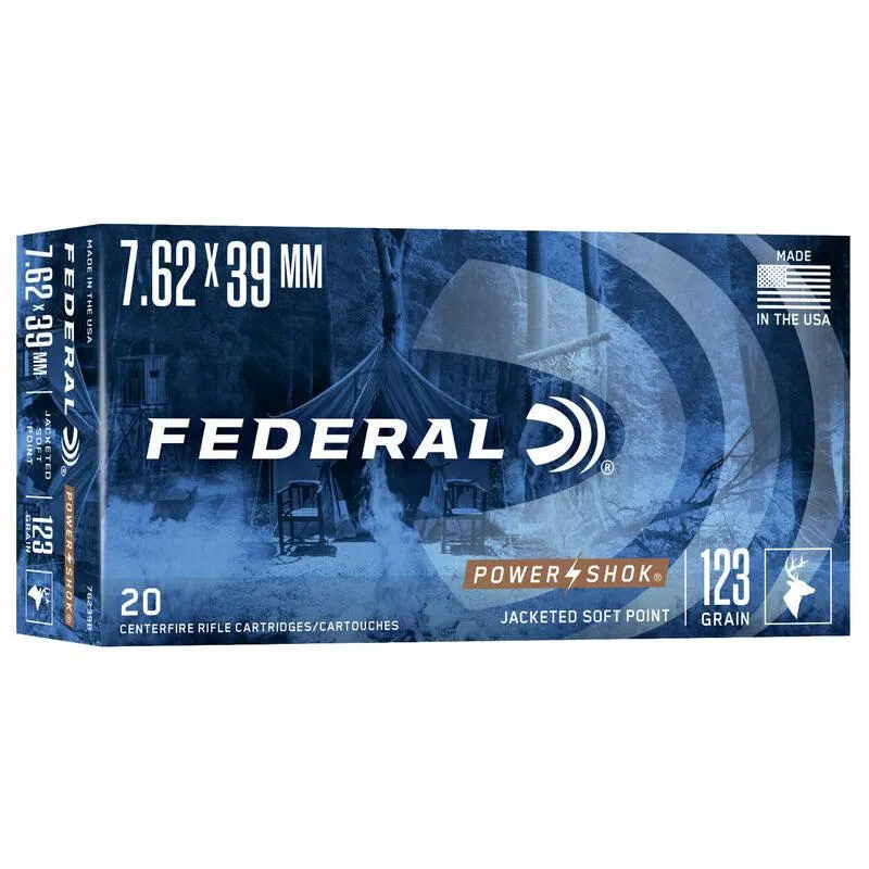 Federal Power-Shok 7.62x39 123gr JSP (20)