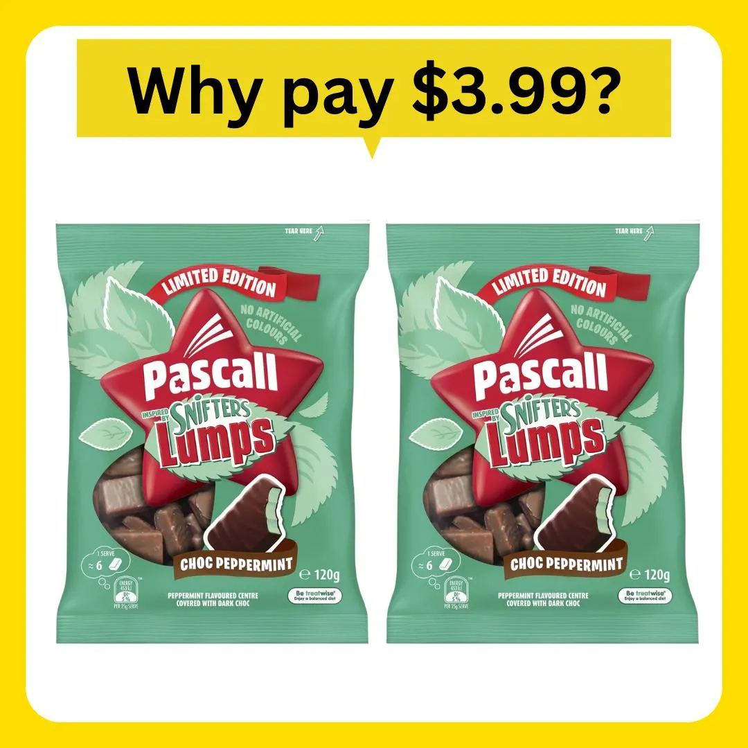 Pascall Snifters Lumps Choc Peppermint 120g