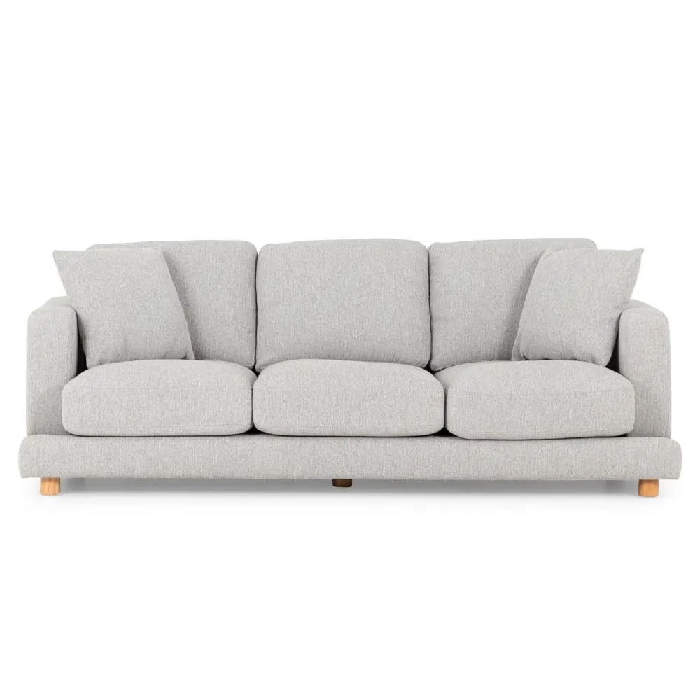 Ella 3 Seater Sofa, Light Grey