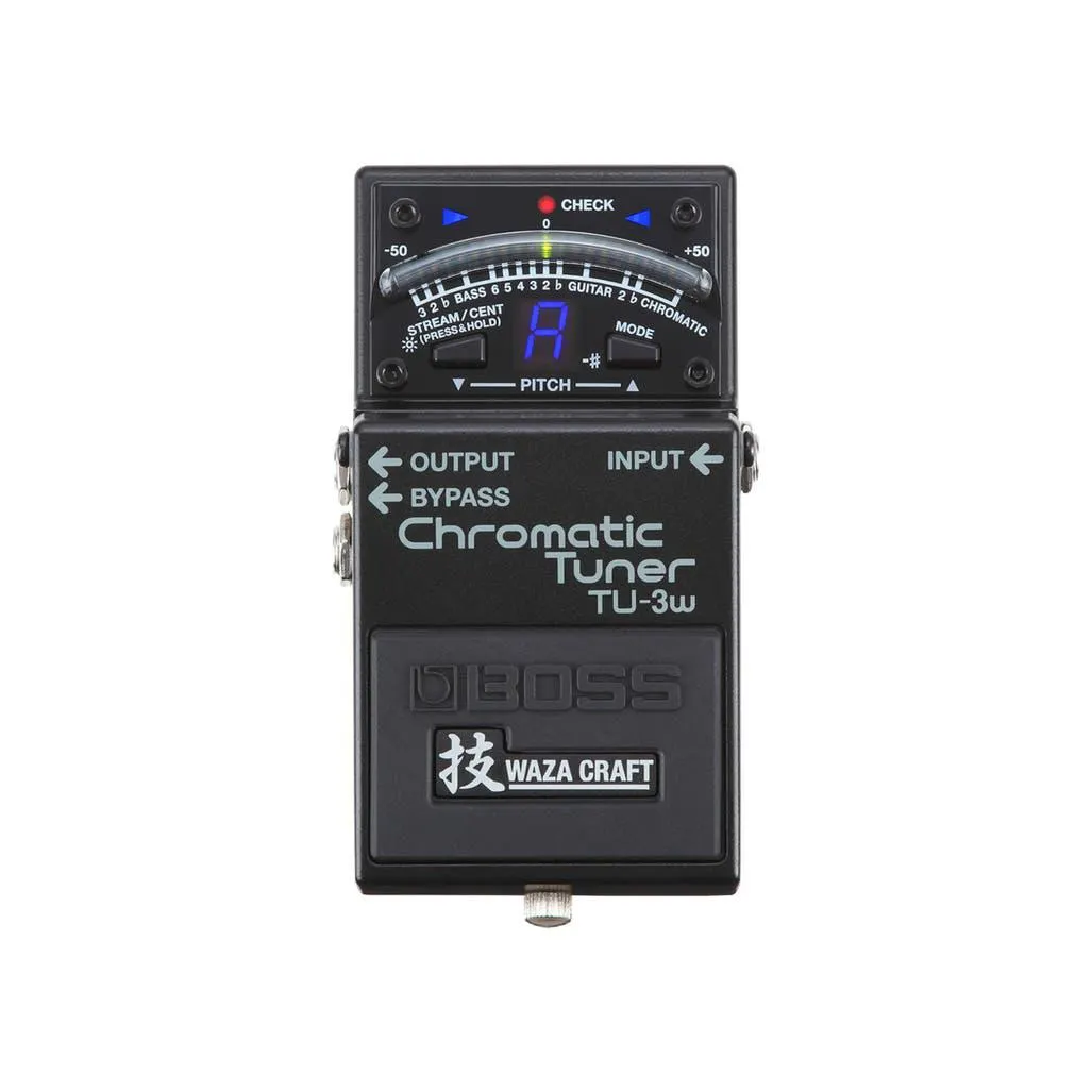 BOSS TU3W WAZACRAFT CHROMATIC GUITAR TUNER PEDAL