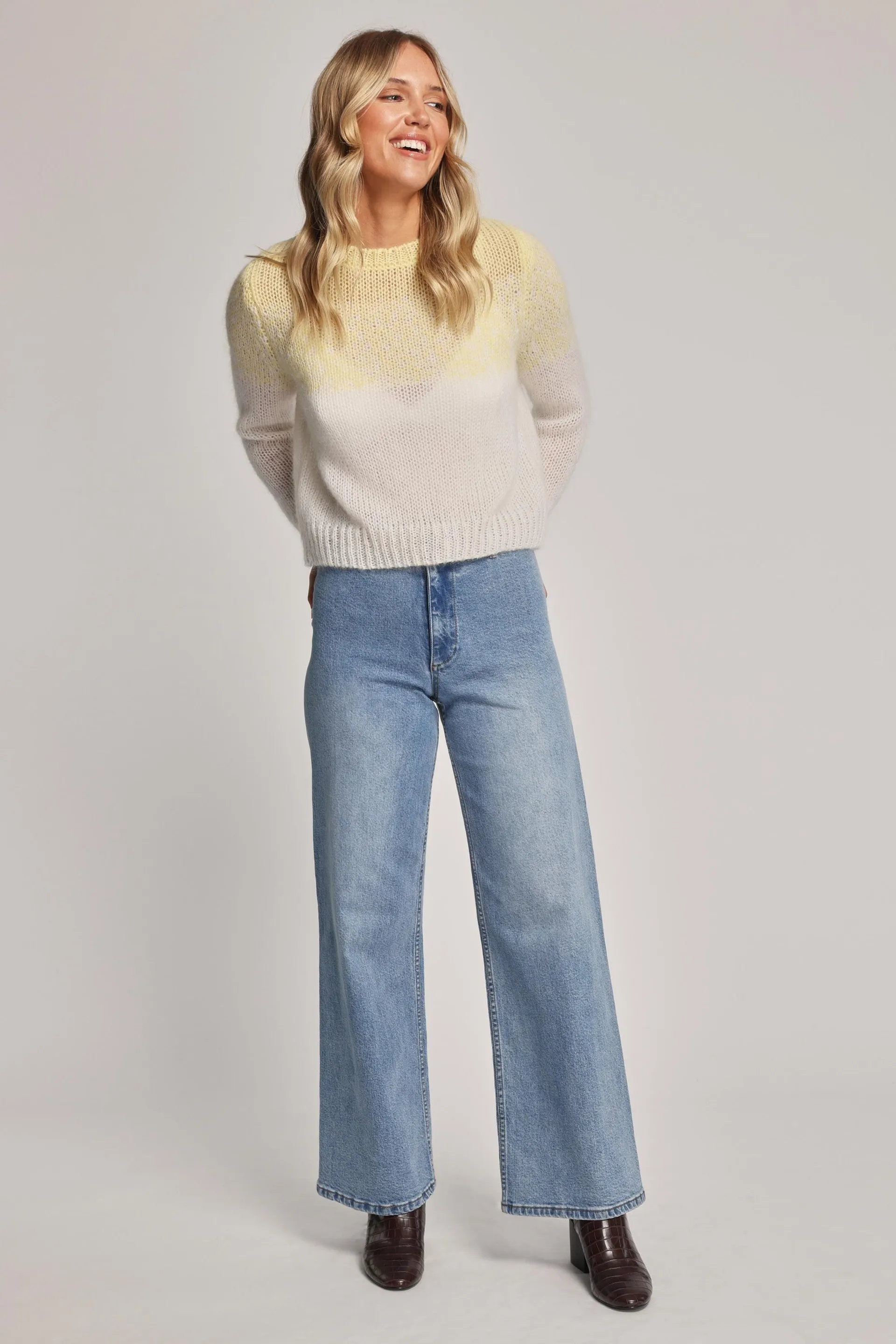 Angie Ombre Whisper Knit Sweater