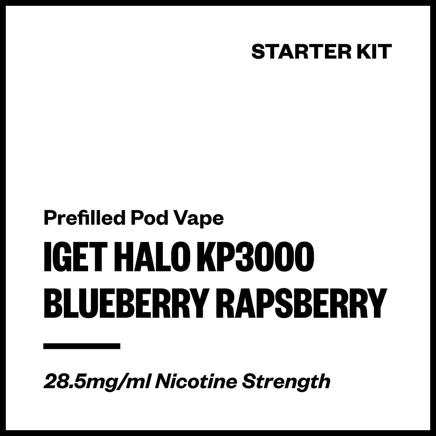 IGET Halo KP3000 - Blueberry Raspberry (Starter Kit)