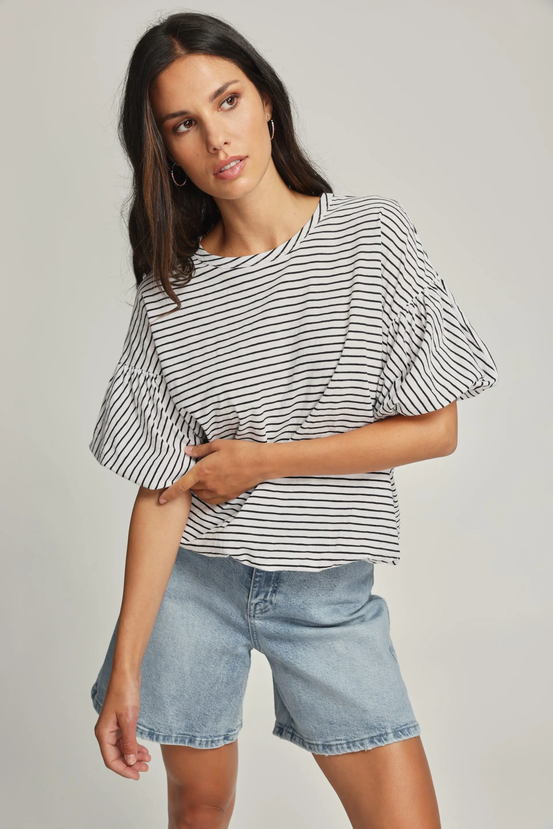 Gia Organic Cotton Gathered Tee
