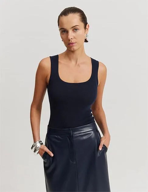 Australian Merino Wool Silk Tank