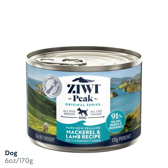 Ziwi Peak Mackerel And Lamb Wet Dog Food 170g