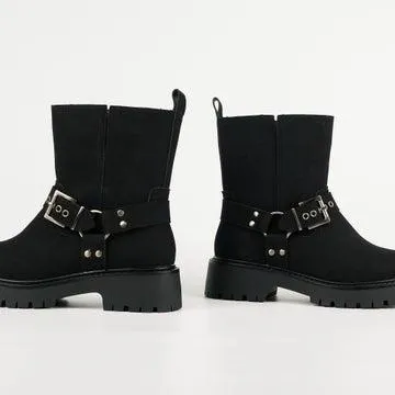 Aster Wide Fit Moto Boots