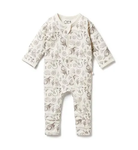Wilson & Frenchy Tribal Woods Zipsuit W Feet
