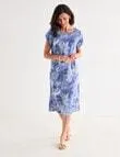 Ella J Shift Dress, Blue Print