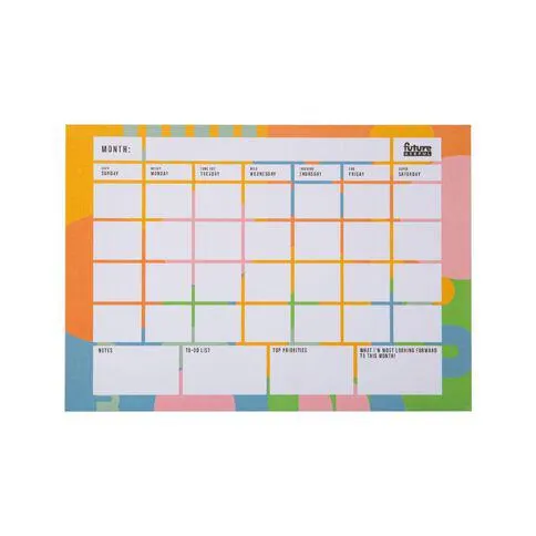 Future Useful Monthly Planner Pad
