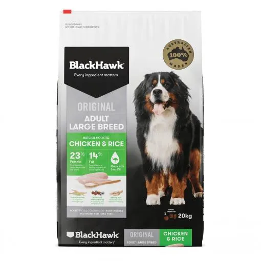 Black Hawk Dog Adult Large Breed Chicken & Rice
