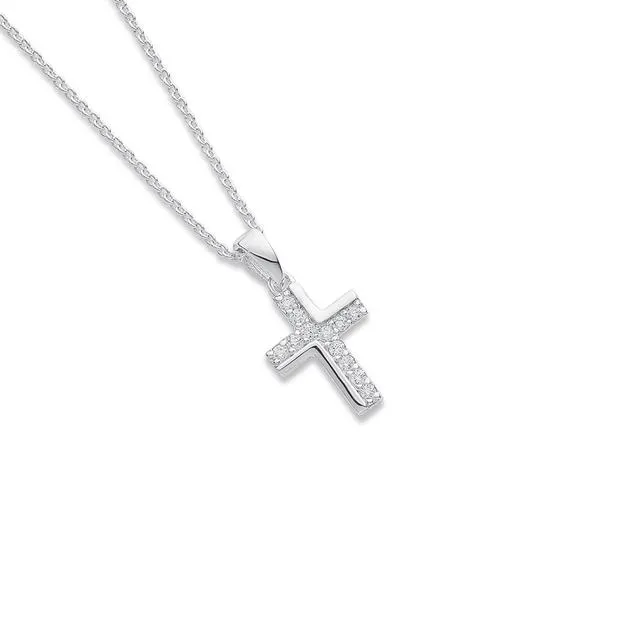 Sterling Silver 14mm Cross Pendant